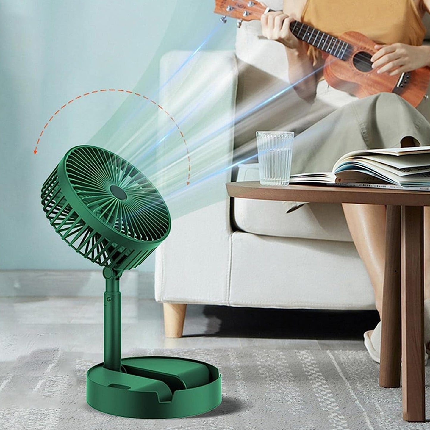 Compact Foldable & Height Adjustable Table Fan