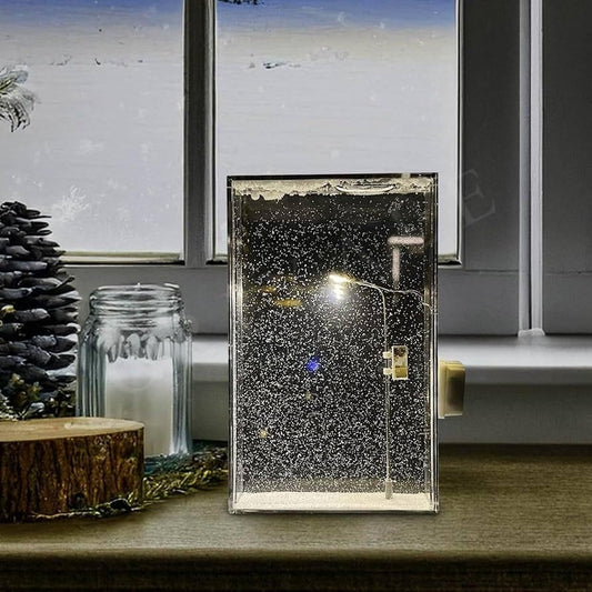 DIY Snowfall Night Lamp – Create Your Magical Winter Wonderland