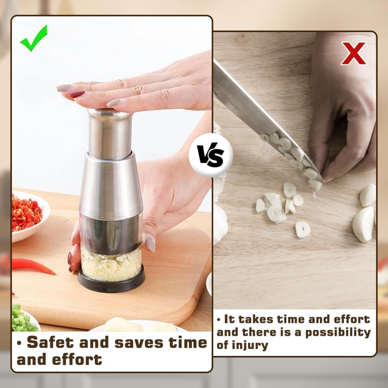 Metal Garlic Mini Chopper Premium Quality