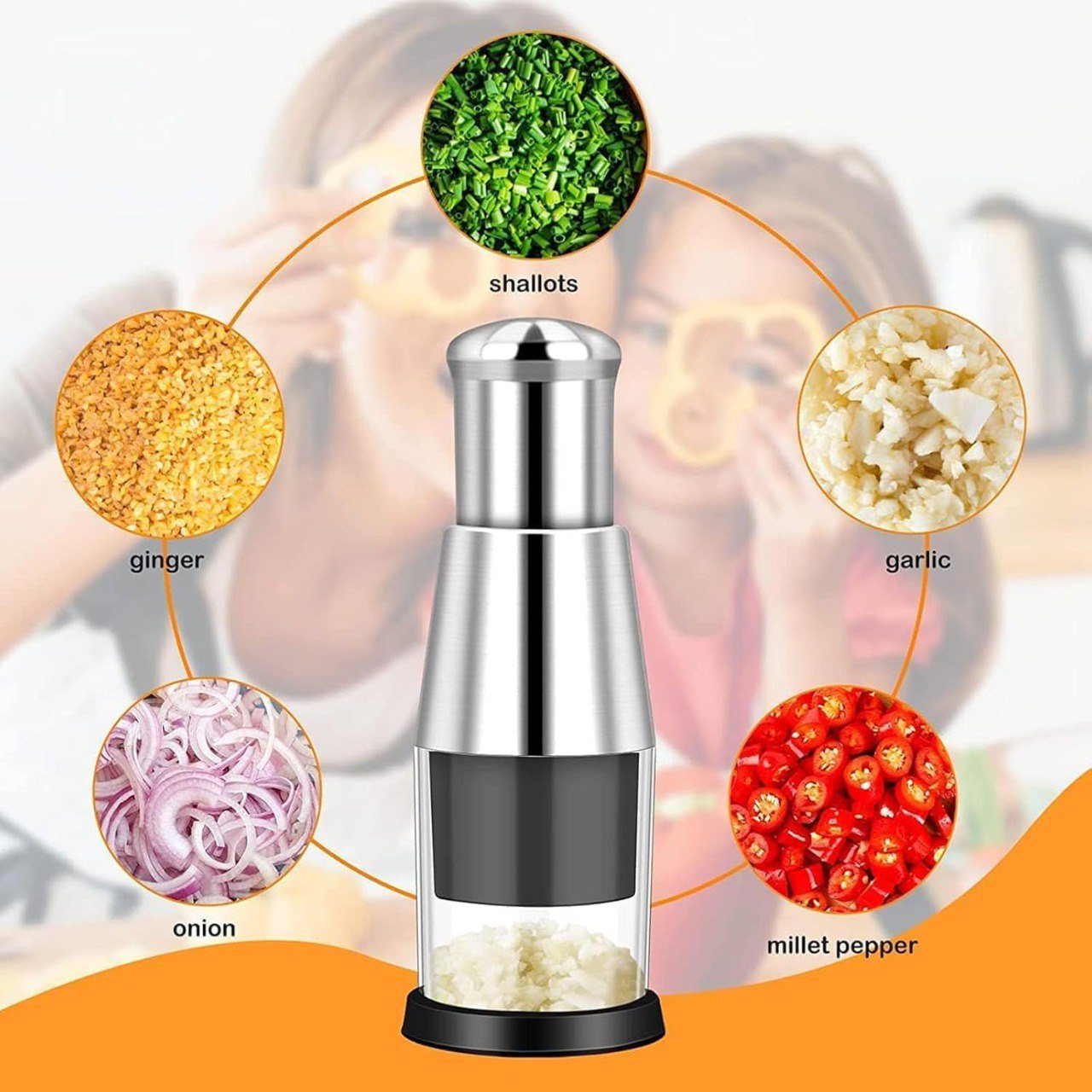 Metal Garlic Mini Chopper Premium Quality