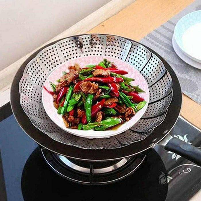 Steel Foldable Vegetable Steamer